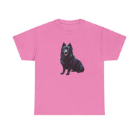 Schipperke Dog Graphic Unisex Heavy Cotton Tee - Ideal for Pet Lovers