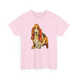 Basset Hound Unisex-Adult Heavy Cotton Tee