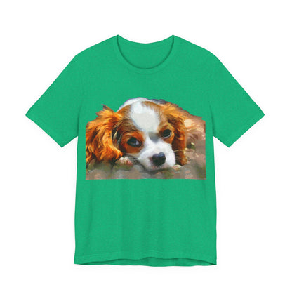 King Charles Spaniel 'Puppy #1' Unisex Jersey Short Sleeve Tee