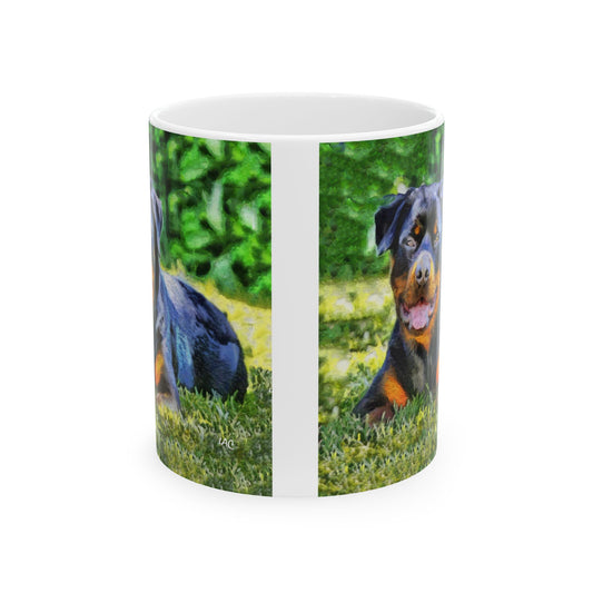Rottweiler 'Lina' Ceramic Mug 11oz