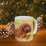 Redbone Coonhound    -  Ceramic Mug 11oz