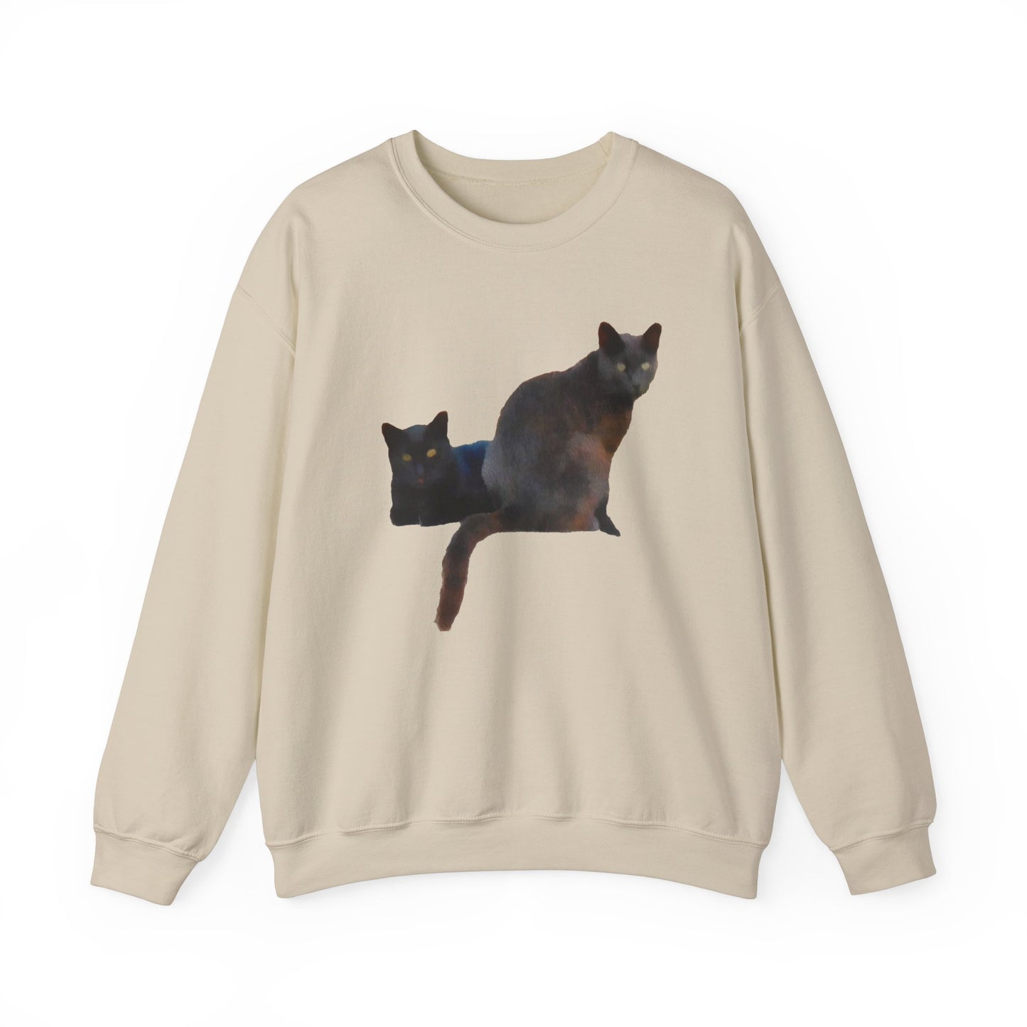 Black Cats 'Sifnos Sisters' Unisex 50/50  Crewneck Sweatshirt