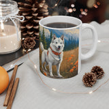 Yakutian Laika - Sled Dog -  Ceramic Mug, (11oz, 15oz)