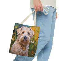 Soft Coated Wheaten Terrier Polyester Tote Bag (AOP)