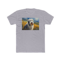 Old English Sheepdog Men's Fitted Cotton Crew Tee