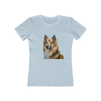 Icelandic Sheepdog Women's Slim Fit Ringspun Cotton Tee