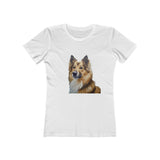 Icelandic Sheepdog Women's Slim Fit Ringspun Cotton Tee