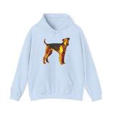 Airedale Terrier 50/50  Hooded Sweatshirt  -