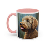 Labradoodle  =- Ceramic Accent Mug - 2 Sizes