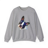 'Boston Terrier 'Skipper' Unisex 50/50 Crewneck Sweatshirt'