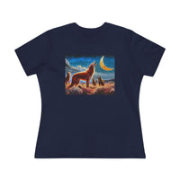 Coyotees in Moonlight Women's Relaxed Fit Cotton Tee