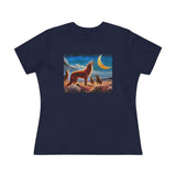 Coyotees in Moonlight Women's Relaxed Fit Cotton Tee