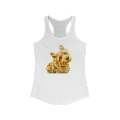 Norwich Terrier Women's Racerback Tank: Big Dog in a Small Body