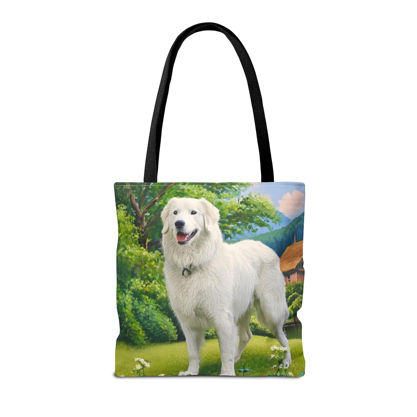 Hungarian Kuvasz Canvas Tote Bag — Kuvasz Dog Print