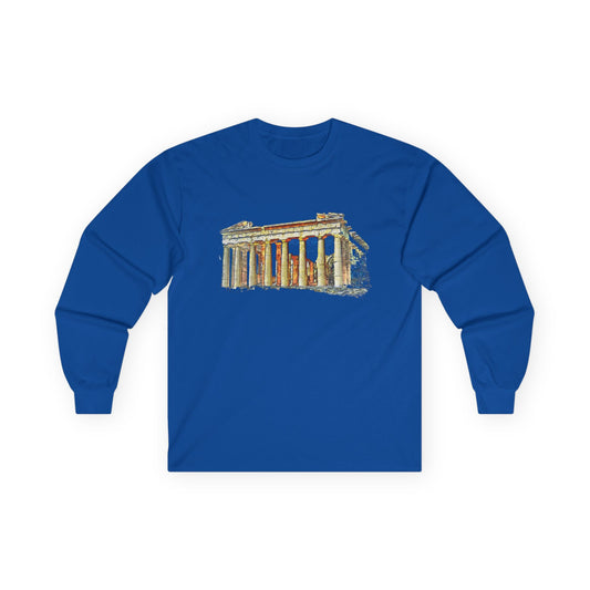 Parthenon Unisex Cotton Long Sleeve Tee