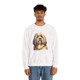 Lhasa Apso Unisex 50/50 Crewneck Sweatshirt