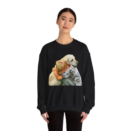 Yellow Labrador Retriever Unisex Crewneck Sweatshirt