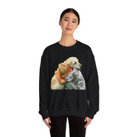 Yellow Labrador Retriever Unisex Crewneck Sweatshirt