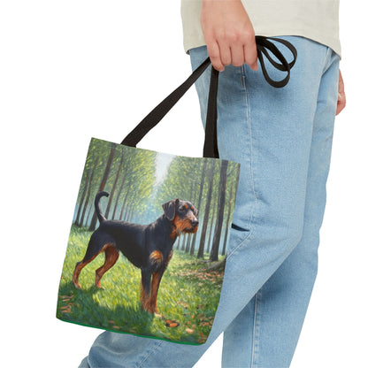 Jagdterrier Polyester Tote Bag: A Hunter's Companion