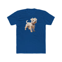 Sealyham Terrier Men's Fitted Cotton Crew Tee