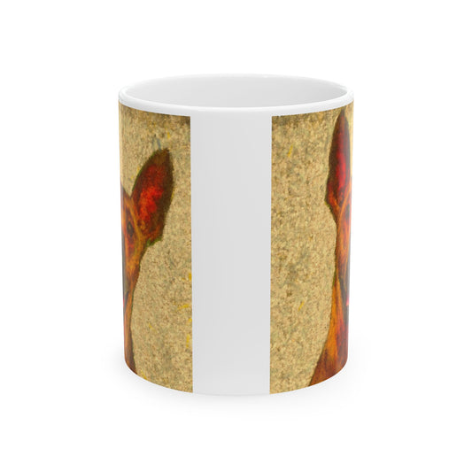 Peruvian Inca Orchid Ceramic Mug 11oz