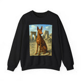 Egyptian Pharoh Hound - Unisex 50/50 Crewneck Sweatshirt