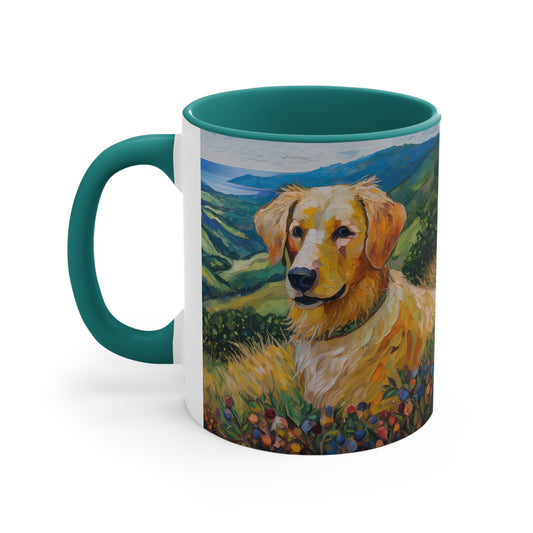 Golden Retriever #3 - Colorful 11oz Ceramic Mug