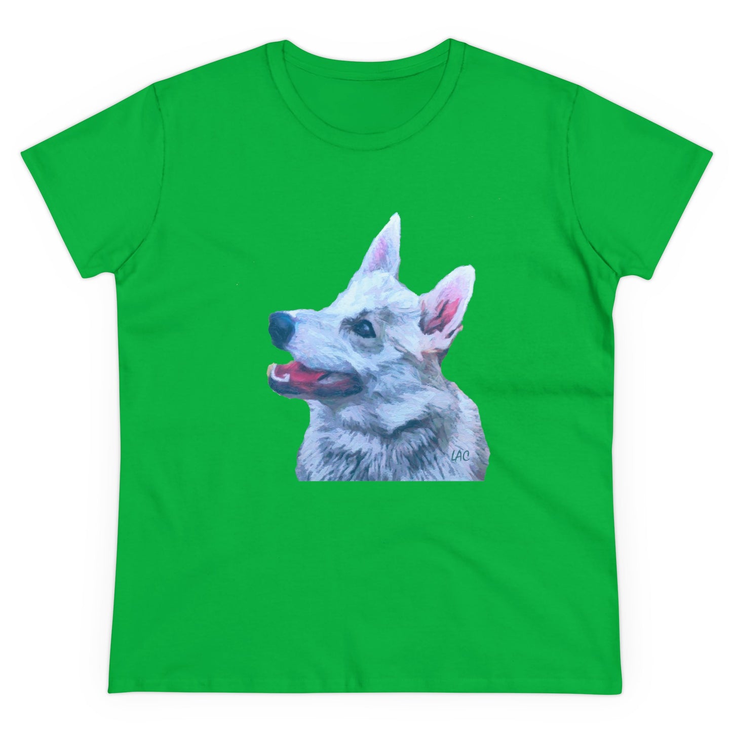 Norwegian Buhund Women's Midweight Cotton Tee