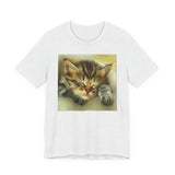 Sleepy Brucie The Cat - Unisex Jersey Short Sleeve Tee