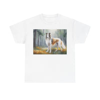 Borzoi 'Russian Wolfhound' Unisex Heavy Cotton Tee