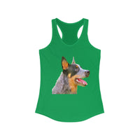 Blue Heeler - Australian Cattle Dog 'Percy' Women's Racerback Tank