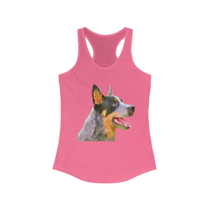 Blue Heeler - Australian Cattle Dog 'Percy' Women's Racerback Tank