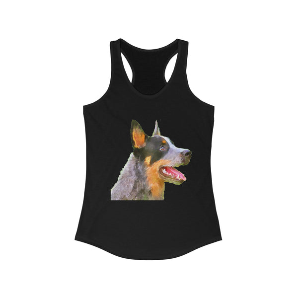 Blue Heeler - Australian Cattle Dog 'Percy' Women's Racerback Tank