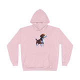 Drever Puppy - Unisex Fleece Lined Pullover Hoodie Sweatshirt