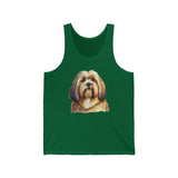 Lhasa Apso Unisex Jersey Tank