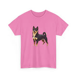 Black & Tan Shiba Inu  -  Unisex Heavy Cotton Tee