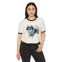 Japanese Chin Classic Cotton Ringer T-Shirt