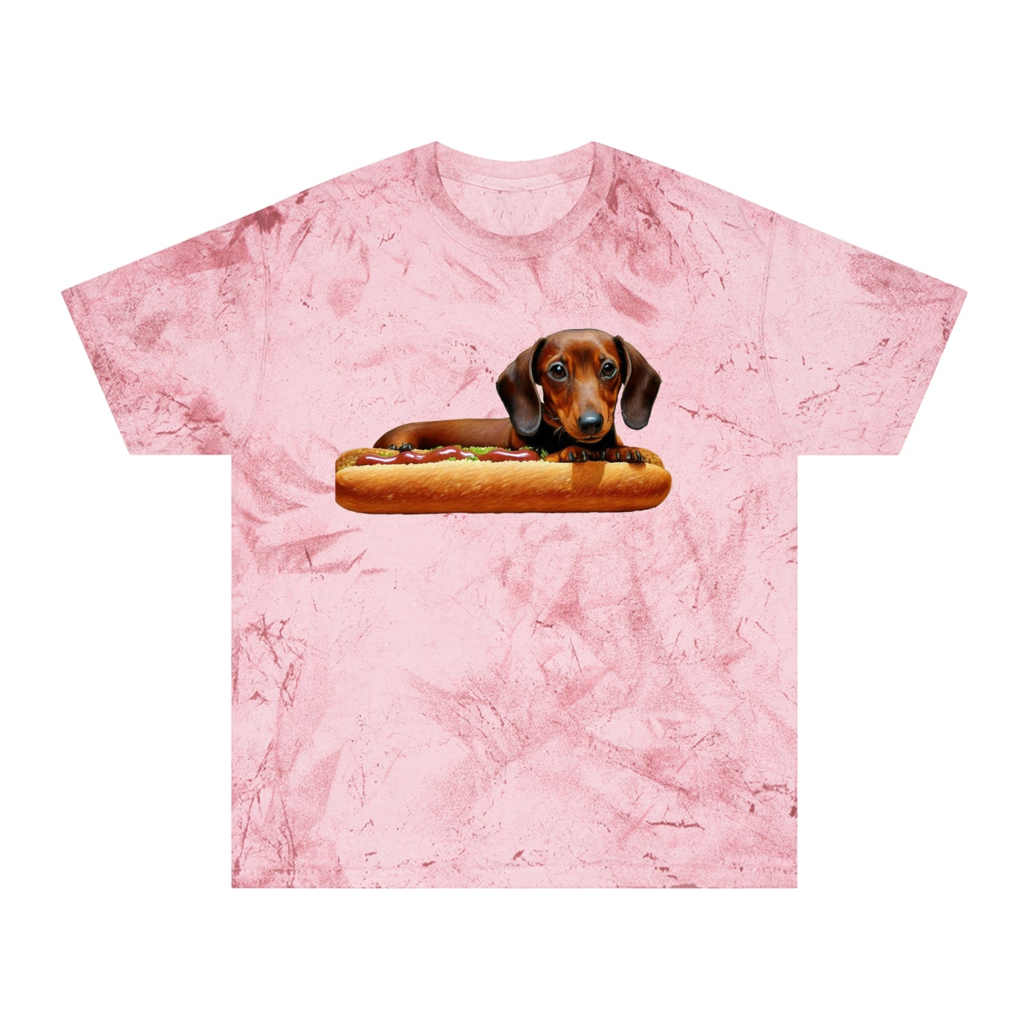 Dachshund Delight Unisex Relaxed Fit Color Blast T-Shirt