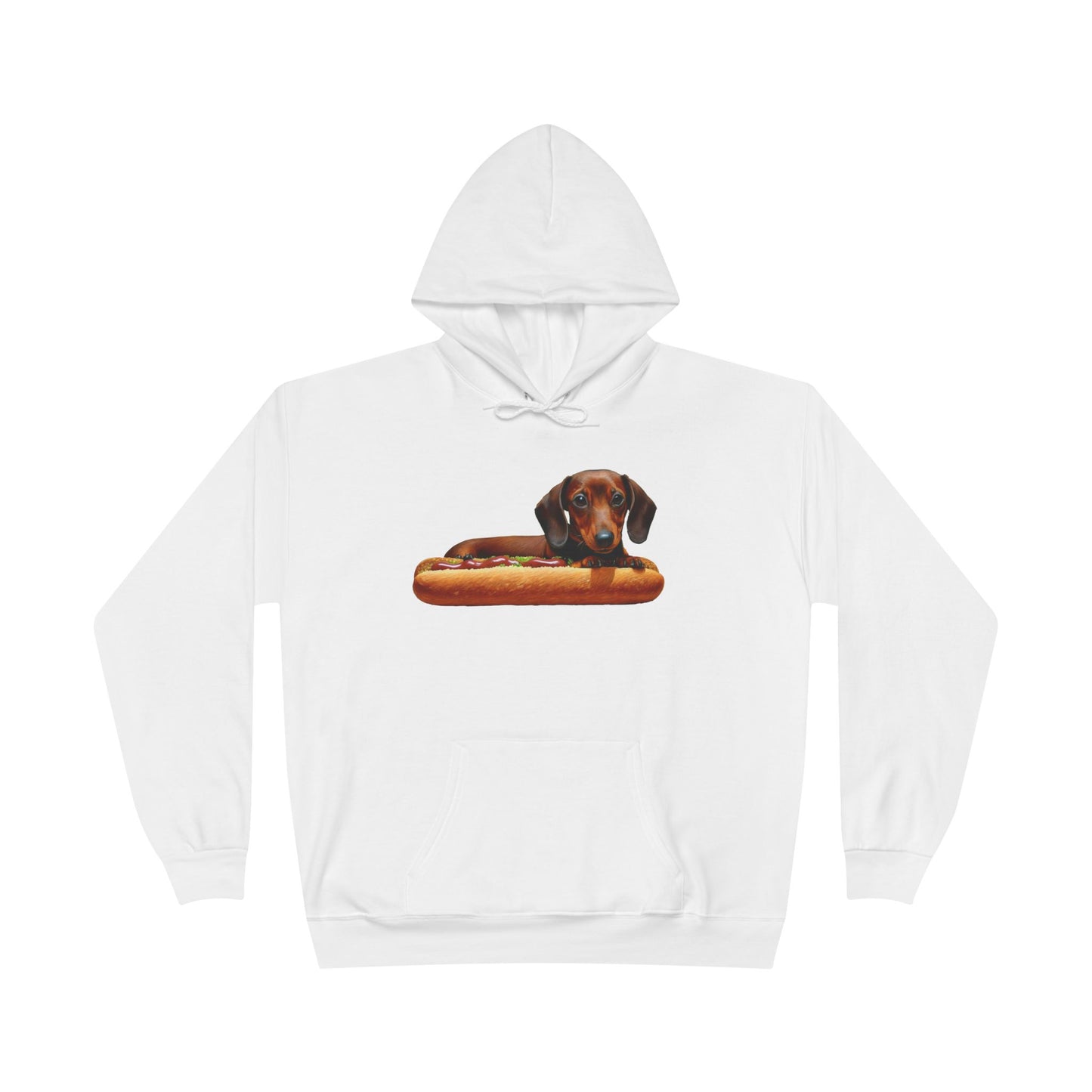 Dachshund Delight Fleece Lined Pullover Hoodie