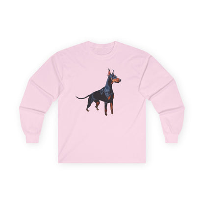 Doberman Pinscher Unisex Classic Cotton Long Sleeve Tee