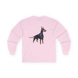 Doberman Pinscher Unisex Classic Cotton Long Sleeve Tee