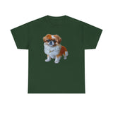 Pekingese Puppy Unisex Classic Heavy Cotton Tee