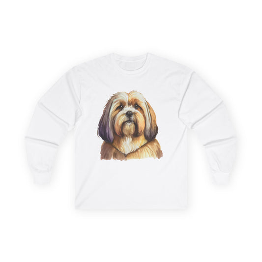 Lhasa Apso Unisex Cotton Long Sleeve Tee