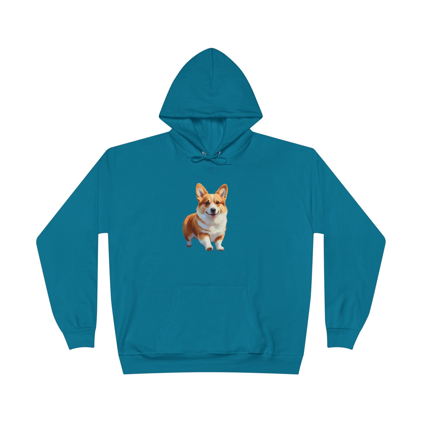 Welsh Corgie Puppy - Unisex Fleece Lined Pullover Hoodie Sweatshirt