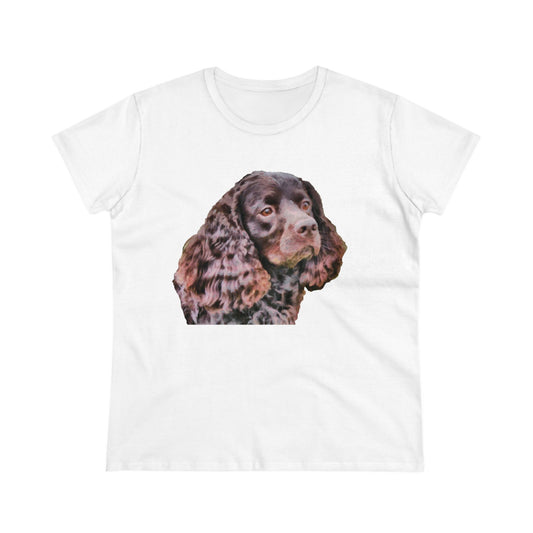 American Water Spaniel Women's Midweight Cotton Tee