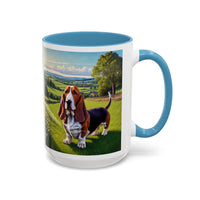 Basset Hound  --  Ceramic Accent Coffee Mug (11, 15oz)