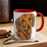 Dachshund 'Doxie 1' Accent Coffee Mug, 11oz