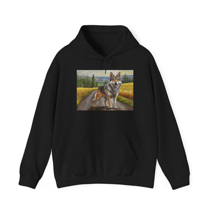 Czechoslovakian Vlcak Unisex 50/50 Hooded Sweatshirt