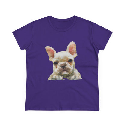 French Bulldog 'Bouvier' Women's Midweight Cotton Tee