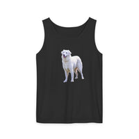 Hungarian Kuvasz Unisex Relaxed Fit Garment-Dyed Tank Top